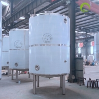Réservoir de stockage d'huile végétale isolé à double enveloppe en acier inoxydable avec agitateur à hélice pour le traitement de l'huile comestible