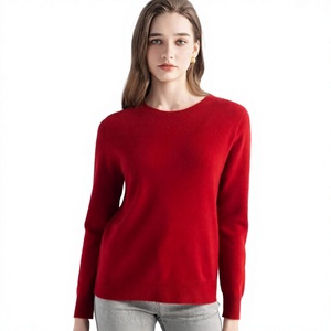 Pulls en tricot pour femmes, doux et décontractés, col rond élégant, pull chaud, vente en gros personnalisée de pulls pour femmes - Product Image 3