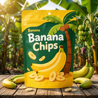 Kemasan Pouch Berdiri Khusus Kelapa, Buah Kering, Keripik Mangga Pisang, Makanan Ringan, Aluminium Foil Food Grade dengan Zipper