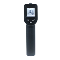 Termómetro Infrarrojo Industrial de Alta Temperatura (-50 - 380°C) con Láser IR Negro para Barbacoa, Horno, Parrilla y Superficies