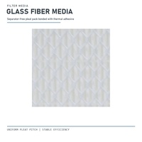 Filter Panel Efisiensi Tinggi Tanpa Pemisah, Media Serat Kaca, Segel Gasket