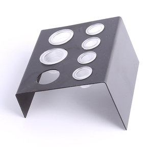 Black Stainless Steel 7 Hole Tattoo Ink Cup <b>Holder</b> Pigment Cup Stand for Permanent <b>Makeup</b> Studio Accessories - Product Image 1
