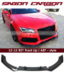 Best-seller, lèvre avant en fibre de carbone légère de style ABT, séparateur de pare-chocs avant pour <span class=keywords><strong>Audi</strong></span> RS5 2013-2015 - Product Image 3