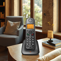 Téléphone IP numérique sans fil DECT portable avec carnet d'adresses pour station de base sans fil pour entreprise à domicile