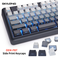 104 inalámbrico al por mayor perilla de teclado mecánico teclado inalámbrico RGB grabado lateral intercambiable en caliente para dispositivos Android IOS Windows