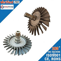 Roue de turbine en superalliage Inconel 718 sur mesure, rotor de turbine à gaz usiné CNC 5 axes pour pièces de rechange MRO de moteurs marins