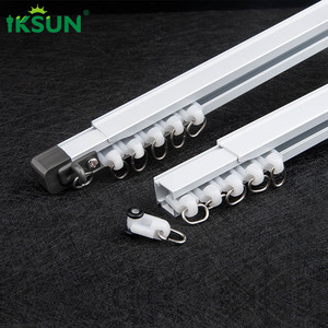Iksun 1 Set Free Expansion Adjustable <b>Curtain</b> Rod Telescopic <b>Curtain</b> Rail Extendable <b>Curtain</b> Poles, Tracks - Product Image 2