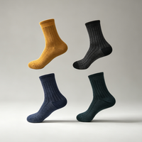 Chaussettes de course et de randonnée en laine mérinos respirantes, anti-humidité, avec logo personnalisé et compression à la voûte plantaire