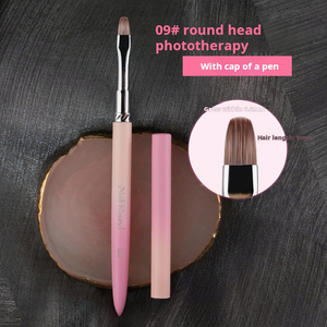 OEM ODM UV Gel Nail Brush Metal Handle Professional Nail Salon <b>Builder</b> Gel Painting Brush - Product Image 4