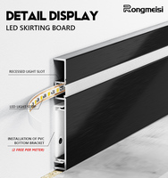 Plinthe LED garantie avec éclairage intégré – Profilé en aluminium pour plinthe avec éclairage LED