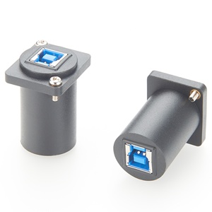 Adaptador de Panel <span class=keywords><strong>USB</strong></span> <span class=keywords><strong>Tipo</strong></span> <span class=keywords><strong>B</strong></span> 3.0, <span class=keywords><strong>Conector</strong></span> Hembra a Hembra, Montaje en Panel, Paso a Través, <span class=keywords><strong>para</strong></span> Impresoras - Product Image 1