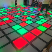 Sol de danse interactif LED RGB ABS de haute qualité |   Solution de projet globale |   Parc d'attractions intérieur 30x30cm MH-066 8-12