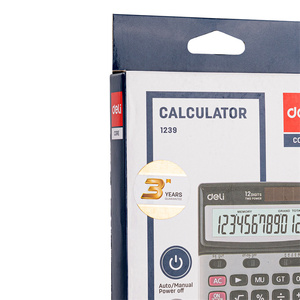 เครื่องคิดเลขตั้งโต๊ะ Deli E1239 ทนทาน สำหรับงานบัญชีและภาษี - Product Image 4
