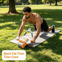Rouleau abdominal professionnel pour adultes avec rebond automatique – Outil de fitness à domicile pour la perte de graisse abdominale et l'entraînement de la taille