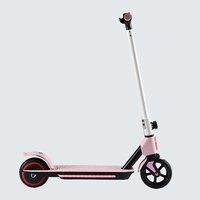 Patinete Eléctrico para Niños, de 6 a 14 Años, Motor de 130 W, 3 Velocidades 8 km/h, 12 km/h, 14 km/h, y Luces LED, Certificado