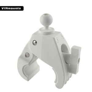 1.5''/38mm/<b>C</b> Sizes Largest Tough-Claw <b>Clamp</b> Ball Base W/ White Color for Maine or Medical Wheelchair Holder VIN-<b>C</b>-043-White - Product Image 2