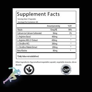 Potencia Extra, L-Arginina y L-Citrulina, Potenciador de Óxido Nítrico para Apoyar la Energía Natural y Fortalecer los Músculos - Product Image 2