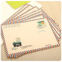 Enveloppe portefeuille en papier kraft vintage, enveloppe longue pour carte postale et étudiant, ensemble de 8 pièces pour emballage cadeau