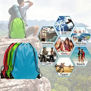 Factory Wholesale OEM Custom Large Capacity Basketball <b>Drawstring</b> <b>Backpack</b> Nylon Fashion Foldable Sports Swimming Gym - Product Image 3