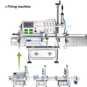เครื่องบรรจุแบบปั๊มเพอริสตัลติกอัตโนมัติ 4 หัว พร้อมฝาปิดและตัวป้อนฝาอัตโนมัติ สำหรับน้ำหอม น้ำมัน น้ำ แอลกอฮอล์ น้ำผลไม้ - Product Image 3
