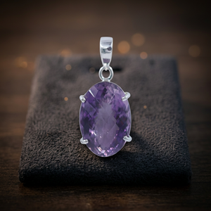 Pendentif solitaire en laiton à quartz et pierres précieuses, élégant, cadeau, pendentifs énergétiques - Product Image 2