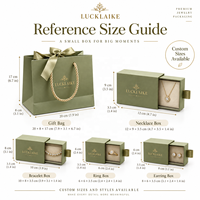 Ensemble d'emballage de luxe vert sauge pour bijoux, avec boîte à anneaux à tiroir en feuille d'or, boîte à colliers, sac cadeau et pochette d'expédition pour la vente en boutique