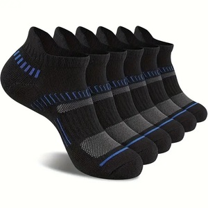 Men's Ankle <b>Socks</b> Cotton Blend Breathable Sweat Absorbent <b>Running</b> Sports <b>Socks</b> Low Cut Color Blocking Daily Wear - Product Image 2