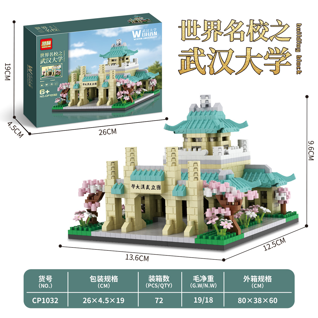 Cp1032 wuhan university 1200pcs