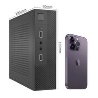 Nuevo PC de escritorio Mini ITX/MicroATX carcasa Horizontal de plástico refrigeración eficiente para placa base de 17cm X 17cm ventilador de puerto frontal USB Stock