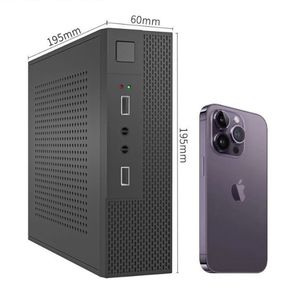 Nuevo <span class=keywords><strong>PC</strong></span> de escritorio <span class=keywords><strong>Mini</strong></span> <span class=keywords><strong>ITX</strong></span>/MicroATX carcasa Horizontal de plástico refrigeración eficiente para placa base de 17cm X 17cm ventilador de puerto frontal USB Stock - Product Image 2