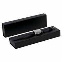 Boîte cadeau de luxe personnalisée pour montre, étanche, rigide, magnétique, en papier, avec insert en mousse EVA, gaufrage et pelliculage mat