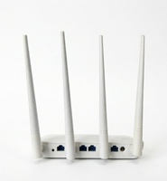 Router WiFi4 de Segunda Mano Tenda F6 ONT ONU con 4 Antenas de Alta Ganancia 2.4G de Banda Única, Carcasa Lavable, Completamente Probado en Fábrica