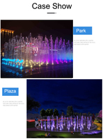 Fuente Musical DMX512 de Acero Inoxidable Programable de Velocidad Variable, Último Modelo, para Plazas, Jardines y Parques
