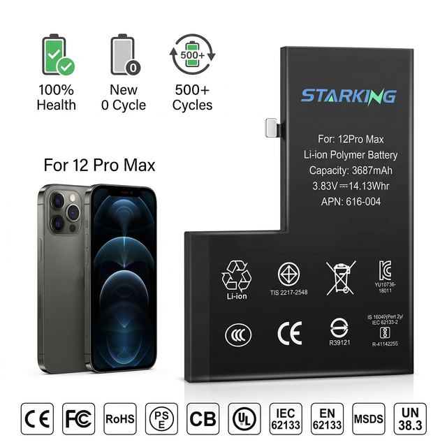 Wholesale Repair Shops Tool for iPhone 11 12promax 13 13 Pro Battery Bulk Sale TI Chip 0 Cycle High Capacity Original Solution