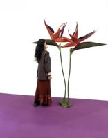 Nouvelle Arrivée Promotionnelle : Fleur du Paradis Artificielle Géante de Haute Qualité, Toucher Réel, Style Chinois Simple et Élégant, Écologique