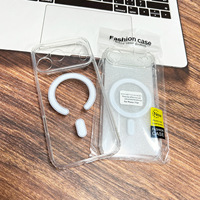 Coque de téléphone transparente en acrylique magnétique pour iPhone 17 Pro Max