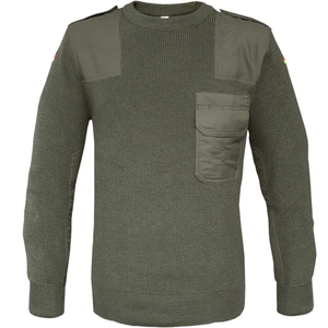 เสื้อสเวตเตอร์ฝึกทหาร DFU110 สำหรับนักเรียนฝึกภาคสนาม พร้อมกระเป๋าหน้าอกและแผ่นปะติด คอทรงโอ แบบชุดต่อสู้ - Product Image 2