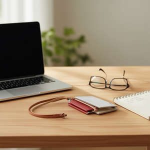 Custodia quadrata per occhiali 16,5x8,5 cm con cinturino per riporre gli occhiali - Product Image 3