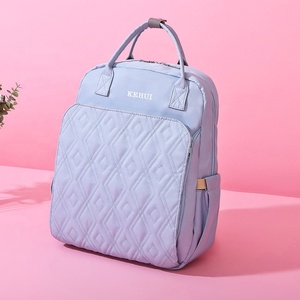 Mode Couleur Unie broderie imperméable <span class=keywords><strong>à</strong></span> l'eau momie <span class=keywords><strong>sac</strong></span> <span class=keywords><strong>à</strong></span> <span class=keywords><strong>dos</strong></span> <span class=keywords><strong>à</strong></span> <span class=keywords><strong>langer</strong></span> pour bébé <span class=keywords><strong>avec</strong></span> <span class=keywords><strong>matelas</strong></span> <span class=keywords><strong>à</strong></span> <span class=keywords><strong>langer</strong></span> - Product Image 2