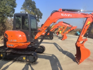 Maison conteneur d'occasion certifiée CE pour excavatrices Kubota Kx163 |   Moteur Kubota modèle 6300 kg |   Accessoire de tarière d'origine japonaise - Product Image 3