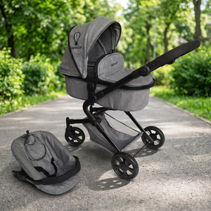 Apexcel Toy Combi OEM ODM 3-in-1 Baby <b>Stroller</b> Highchair Twin Buggy Travel Cot Car Seat Bag Pram Jogger Metal Plastic Foam - Product Image 3