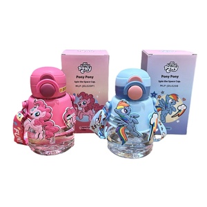 <span class=keywords><strong>2025</strong></span> New Pony xách tay đôi tường phích Cup đầy màu sắc ngoài trời uống chai nước với rơm cho nước sôi - Product Image 5