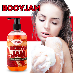 プライベートラベルボディジャム天然有機ビタミンEホワイトニング角質除去香水シャワージェル釉薬ウォッシュ - Product Image 3