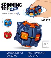 Fidget Spinner à Pression, Balle Anti-Stress Rotative, Jouets Fidget