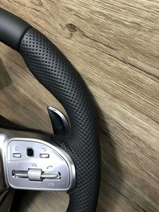 Volante de Cuero Multifunción para Benz con Botones de Control de Crucero Compatible con <span class=keywords><strong>Mercedes</strong></span> <span class=keywords><strong>Clase</strong></span> <span class=keywords><strong>C</strong></span> E S GLC GLE - Product Image 3