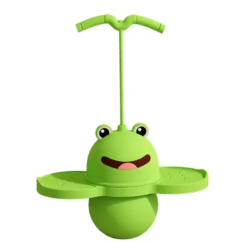 Enfants mousse Pogo Jumper amusant et sûr Pogo Stick durable mousse et élastique Jumper enfant en bas âge jouets grenouille sautant jouets de plein air