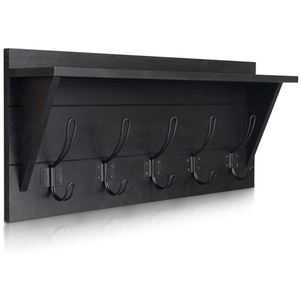 Estante <span class=keywords><strong>de</strong></span> Almacenamiento Multifuncional <span class=keywords><strong>de</strong></span> <span class=keywords><strong>Madera</strong></span> <span class=keywords><strong>de</strong></span> un Solo Nivel, Moderno y Grande, Personalizado, <span class=keywords><strong>para</strong></span> Montar en la Pared, con Ganchos <span class=keywords><strong>para</strong></span> <span class=keywords><strong>Toallas</strong></span>, Ecológico - Product Image 6