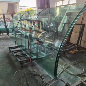 12mm 15mm 19mm tùy chỉnh rõ ràng hoàn toàn Tempered Kính cường lực cong tấm Tường cửa - Product Image 4