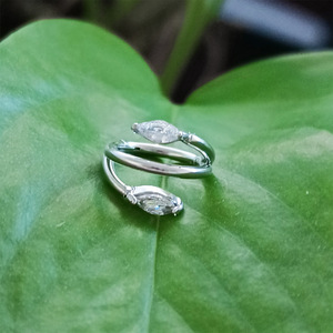 ASTM F136/G23 Cartílago Titanio Segmento <span class=keywords><strong>Nariz</strong></span> Anillo Aro Pendiente Piercing Cuerpo Joyería para Mujeres Hombres - Product Image 3