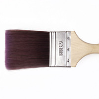Pinceau à peinture en bois de haute qualité de 2,5 pouces, poils coniques de qualité industrielle et DIY pour la peinture murale, personnalisable OEM ODM